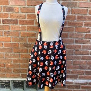 Halloween Michael Myers Pumpkin Suspender Skirt